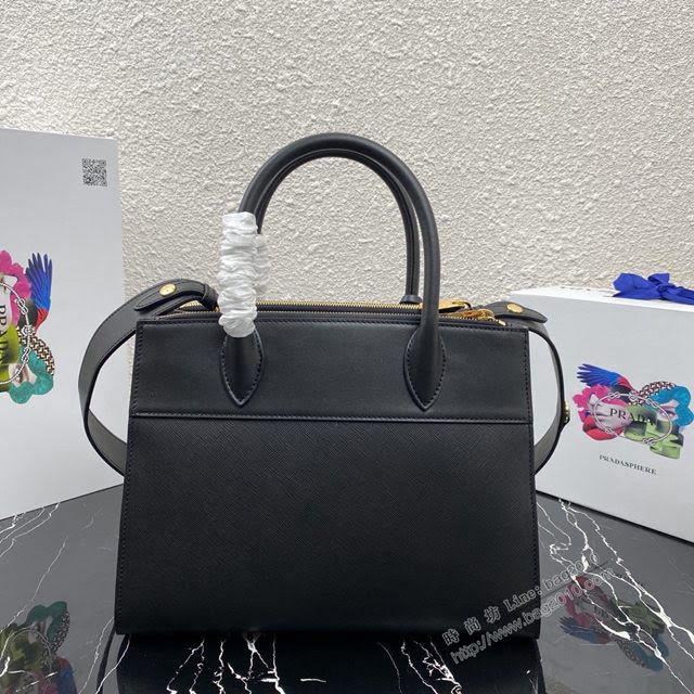 prada女包 普拉達專櫃經典爆款手袋 1BA102 Prada十字紋牛皮手提包 Prada肩背女包  pyd2270